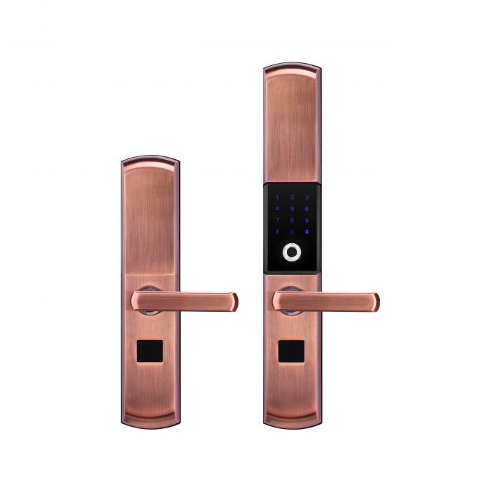 Contrôle biométrique de Bluetooth d'empreinte digitale de Cabinet de serrure extérieure de porte coulissante 1