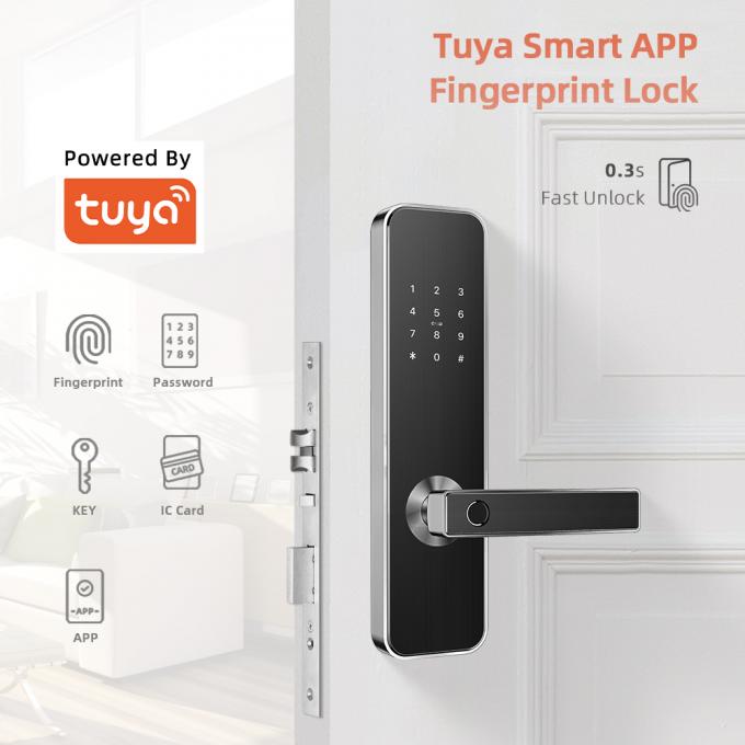 Commandes système intelligentes d'appli de Tuya de serrure de porte de Bluetooth pour l'usage à la maison 0