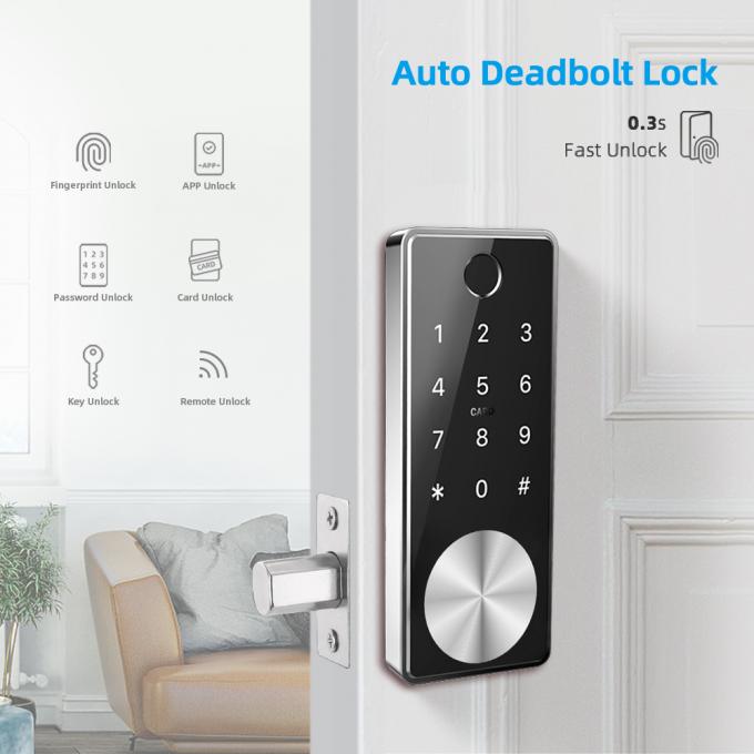 Empreinte digitale à télécommande électronique futée de Bluetooth Digital de serrures de porte avec le Deadbolt automatique 1