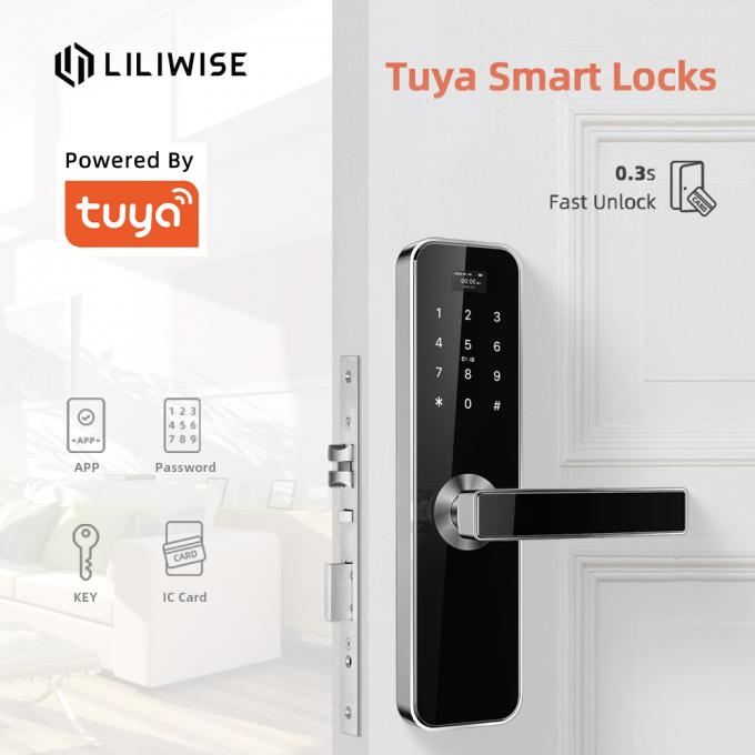 Serrure de porte intelligente de Tuya de porte de mot de passe électronique de serrures pour le Ministère de l'Intérieur d'appartement d'hôtel construisant la serrure 0