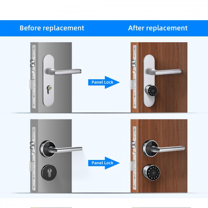 Serrure réglable résidentielle de clé de code de carte de Bluetooth de serrure de porte de cylindre d'empreinte digitale 3
