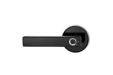 Serrure électronique de poignée de porte de Digital d'empreinte digitale biométrique simple noire futée