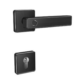 Porte de Smart de cylindre de Digital d'alarme de serrure de porte de poignée d'empreinte digitale de Wifi Bluetooth