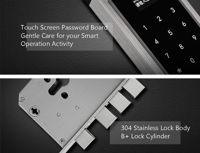 Serrures de porte Keyless multiples d'hôtel, serrure de porte électronique de clavier numérique de mot de passe 0