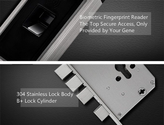 Serrure biométrique de porte d'opération simple, interface d'USB d'entrée de porte d'empreinte digitale 2