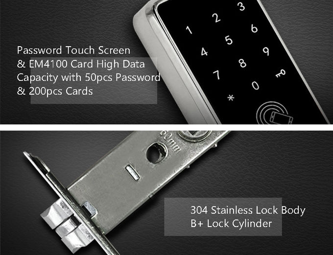 Serrure de porte Keyless de clavier numérique, serrure de Bluetooth Digital d'appli de carte de mot de passe pour la maison 1