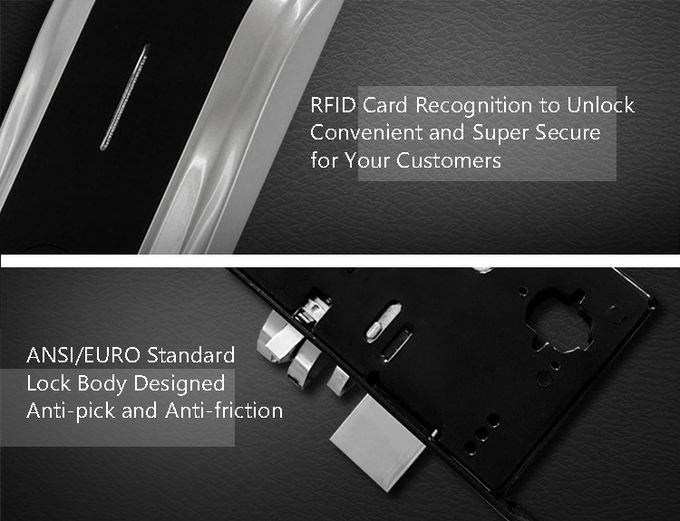 Les serrures de porte électroniques d'hôtel de RFID, Chambre électronique ferme à clef la capacité de Big Data 2