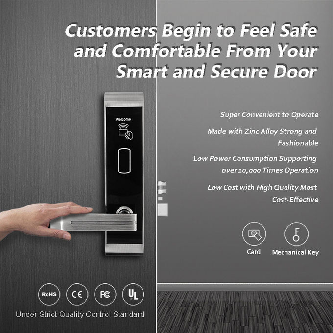 Lecteur de cartes électronique fait sur commande de NFC de serrures de porte d'entrée pour le bureau d'hôtel 0