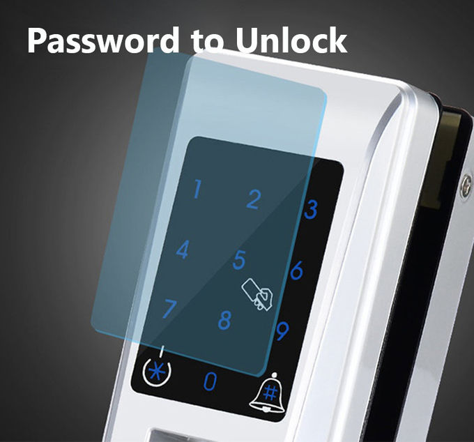 Serrure de porte biométrique faite sur commande d'entrée, serrure biométrique intelligente d'empreinte digitale de mot de passe 0