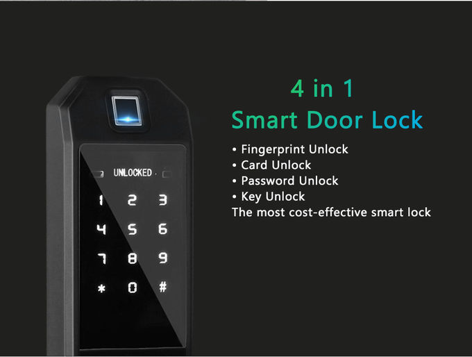 Serrure de porte électrique d'empreinte digitale d'hôtel avec l'écran de mot de passe de contact 2
