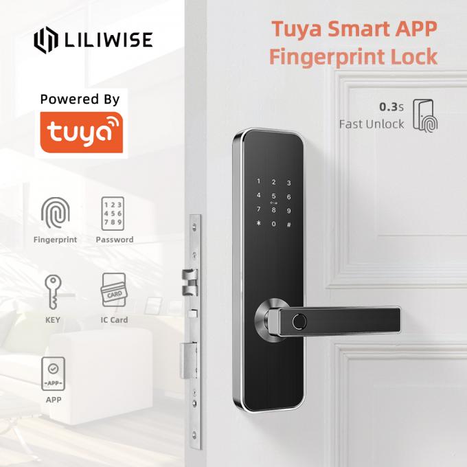 APPLI futé électronique WiFi de Tuya de degré de sécurité de serrures de porte pour la FCC à la maison ROHS de la CE 0
