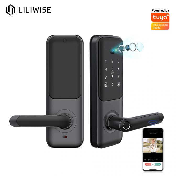 Tuya WiFi BLE Smart Door Lock avec empreinte digitale et clavier 2