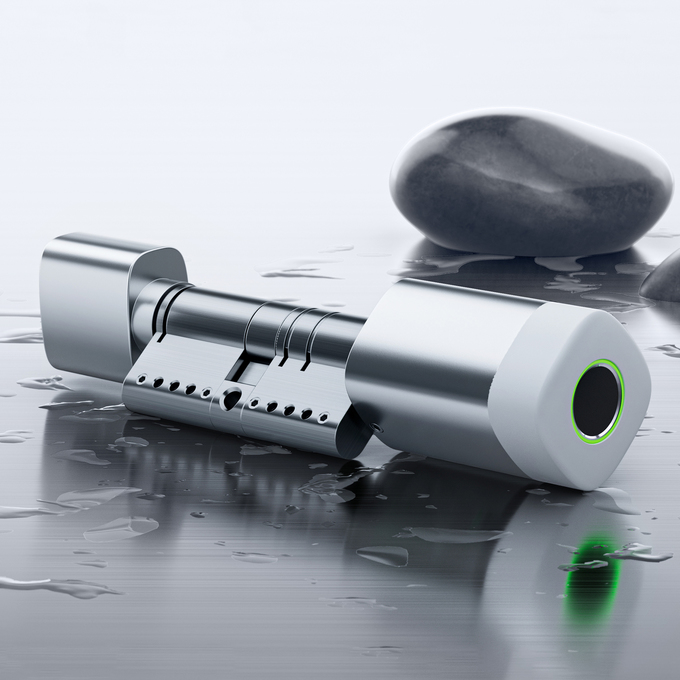 Carte d'empreinte digitale RFID de Liliwise Fermeture de porte imperm&eacute;able r&eacute;glable WiFi BLE Tuya Ttlock Fermeture &agrave; cylindre intelligent pour remplacer l'ancien m&eacute;canique 1