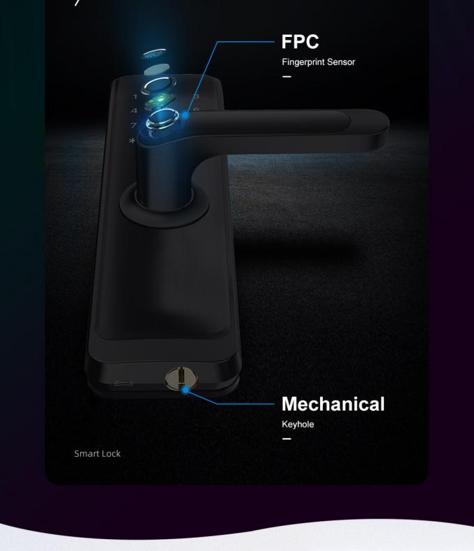 Serrure de porte automatique biom&eacute;trique 3