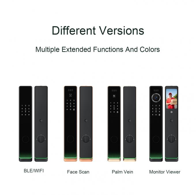 Liliwise automatique personnalis&eacute; Wifi imperm&eacute;able &agrave; l'eau sonnette de porte int&eacute;gr&eacute;e d&eacute;verrouiller des serrures intelligentes Tuya Ttlock Smart Door Lock Avec empreinte digitale 6