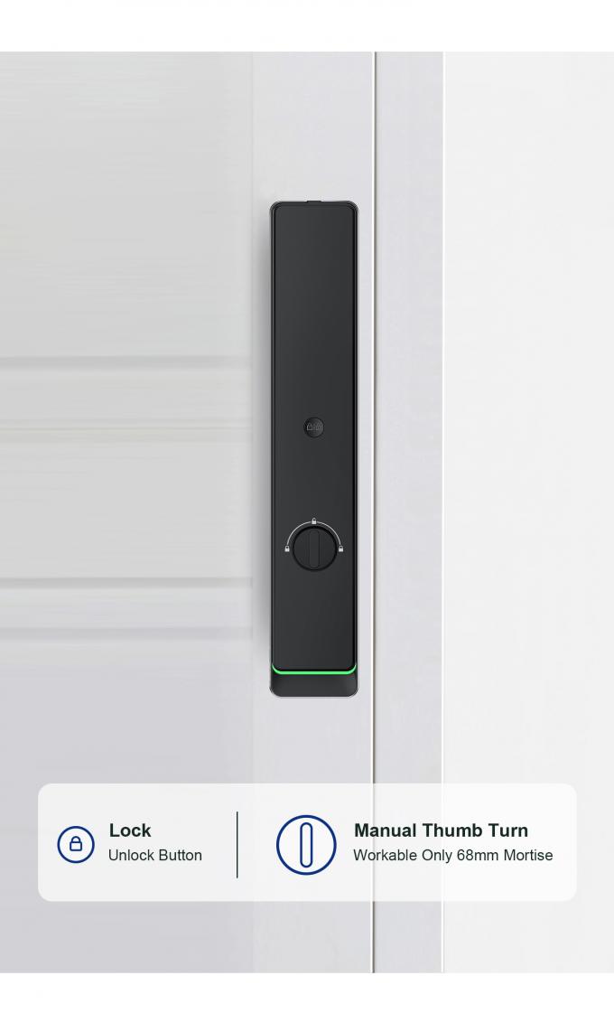 Liliwise automatique personnalis&eacute; Wifi imperm&eacute;able &agrave; l'eau sonnette de porte int&eacute;gr&eacute;e d&eacute;verrouiller des serrures intelligentes Tuya Ttlock Smart Door Lock Avec empreinte digitale 12