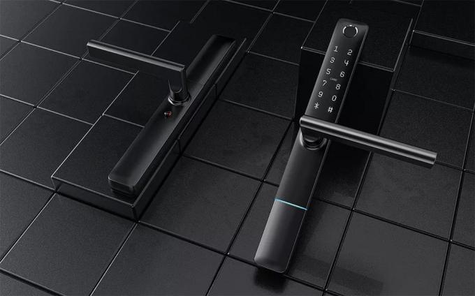 Liliwise Tuya APP &eacute;tanche &agrave; l'eau Wifi BLE Smart Lock Smart Lock Slim Porte &agrave; verrouillage pour profil &eacute;troit Porte en aluminium Porte en bois 1