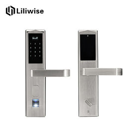 Serrures de porte résidentielles Keyless, acier inoxydable des serrures de porte d'hôtel d'empreinte digitale 304 électroniques