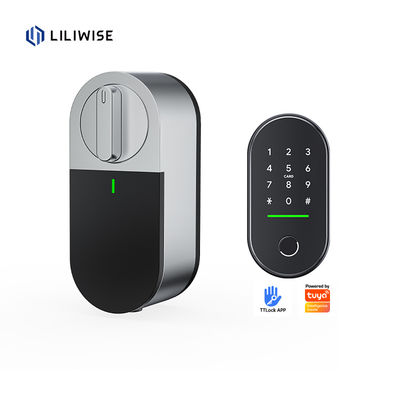 Serrure de porte intelligente numérique à encastrer OEM ODM Liliwise, serrure de porte intelligente électronique motorisée, compatible avec les cylindres de profil européen
