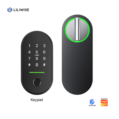 Liliwise Hot Sale Lock Smart Home Intérieur Tuya Ttlock Sécurité Verrouillage numérique Wifi Verrouillage intelligent avec clé