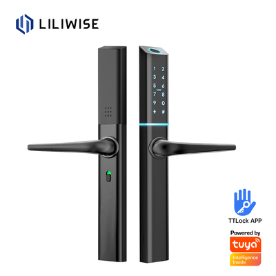 Liliwise Wifi étanche électronique verrouillage d'entrée sans clé verrouillage de porte en aluminium verrouillage de porte ultra-mince verrouillage numérique intelligent