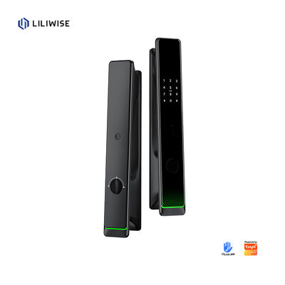 Liliwise automatique personnalisé Wifi imperméable à l'eau sonnette de porte intégrée déverrouiller des serrures intelligentes Tuya Ttlock Smart Door Lock Avec empreinte digitale