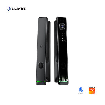 Liliwise Fermeture à l'eau étanche à l'empreinte digitale Fermeture à clef Ttlock Tuya Reconnaissance faciale Wifi 3D Fermeture à porte intelligente Avec caméra Wifi
