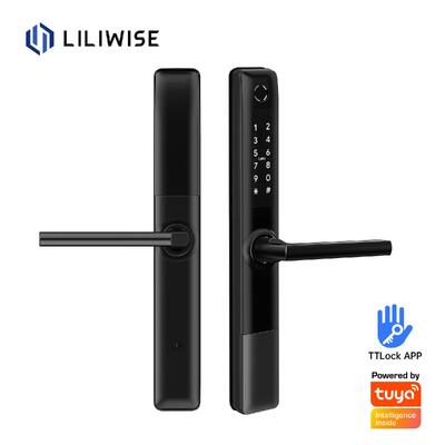 Liliwise étanche à l'eau, en acier inoxydable, verrouillage numérique d'empreintes digitales, verrouillage de porte intelligent, verrouillage de porte BLE, verrouillage Wifi Slim, verrouillage intelligent