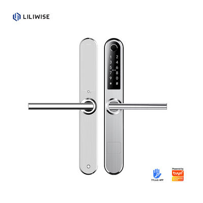 Sécurité Liliwise Fermeture de porte numérique à empreinte digitale électronique à usage extérieur Fermeture de porte à empreinte digitale en aluminium mince avec APP