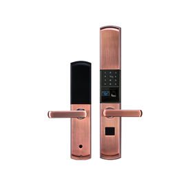 Serrure automatique de porte coulissante d'empreinte digitale d'écran d'affichage à cristaux liquides avec 3 couleurs